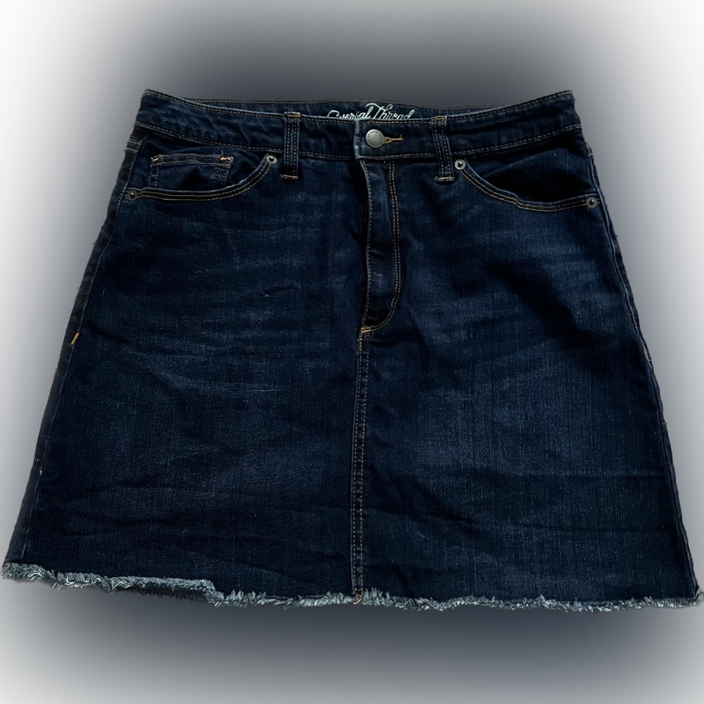Shirt jean skirt made by universal thread